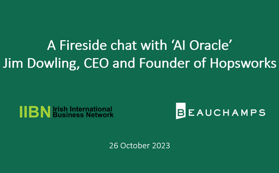 Beauchamps amp IIBN host Fireside chat with 039 AI Oracle039 Jim Dowling CEO of AI infrastructure company Hopsworks